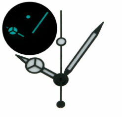 Zeigersatz ETA 2824-2 Zeiger 8/12/12,5mm Mercedes Watch Hands Schwarz BGW9