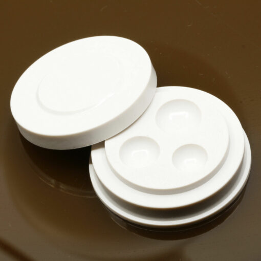 Watch Oil Cup 3 Hole Urea Plastic Watchmakers Oiler Pot Dish Three