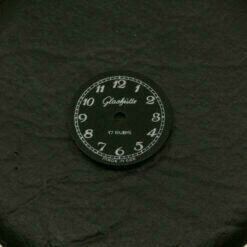 Zifferblatt für Glashütte 17 Rubis Ø13,90mm / Ziffernblatt/ DIAL ESFERA Schwarz