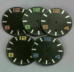 Carbon Zifferblatt für 2824-2 2804-2 2801-2 / Carbon DIAL, CADRAN Ziffernblatt