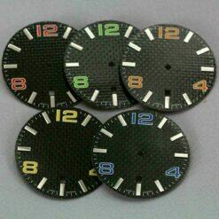 Carbon Zifferblatt für 2824-2 2804-2 2801-2 / Carbon DIAL, CADRAN Ziffernblatt