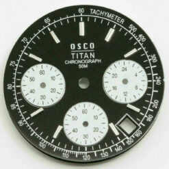 Chronograph DIAL, Chrono DIAL  Ø 29,50mm Cadran, Zifferblatt für SEIKO VD53B VD53C BLACK