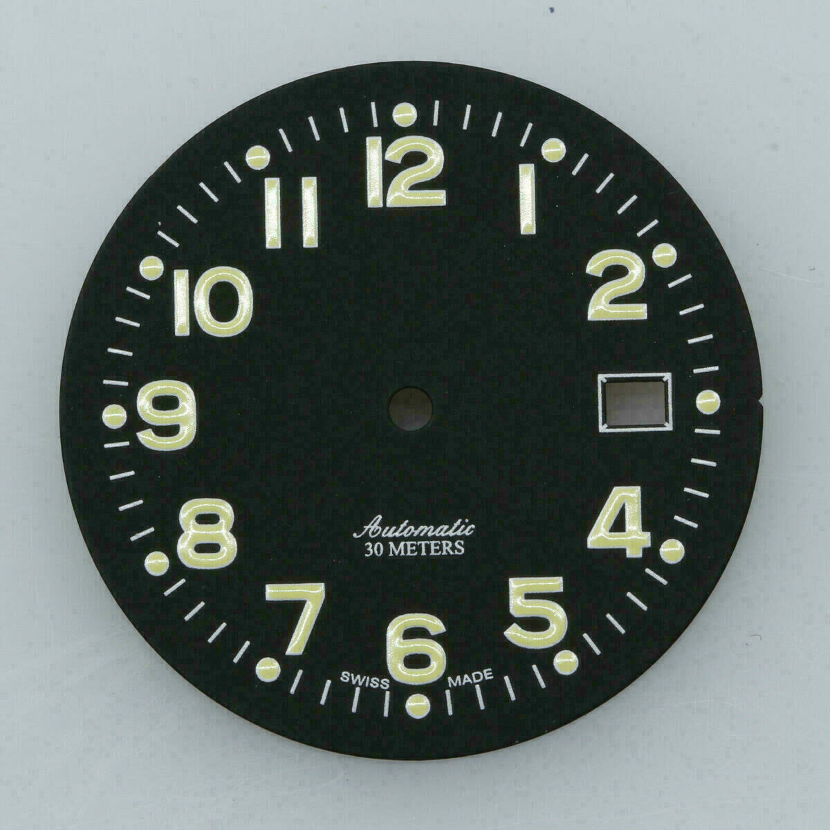 Dial for Eta 2824-2 2804-2 2801-2 Movement Ø 32,0mm Cadran Esfera NOS Black #3