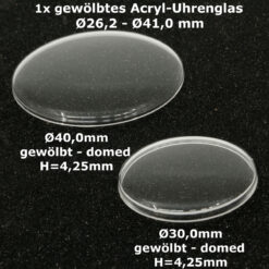 Uhrenglas 4,25mm