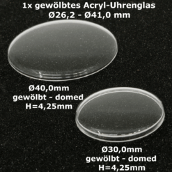 Uhrenglas 4,25mm