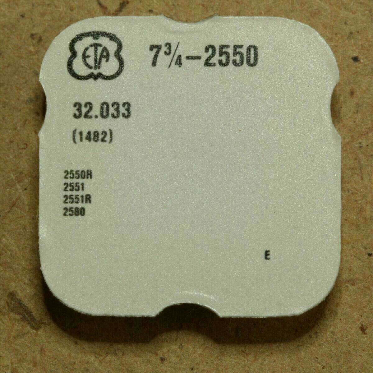 ETA 2550, PART 1482 Antriebsorgan, driving gear for ratchet wheel ETA 2551, 2580