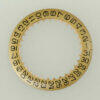 Omega 560 Part 1560 Watch Date Ring indicator. Gold / Champagne 561, 562 610 613