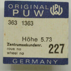 PUW 363 PART 227, Zentrumssekundenrad, sweep second wheel, PUW 1363 NOS