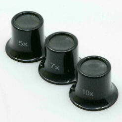 Uhrmacherlupe, Augenlupe, 6er Set  Juwelier Okular Glaslinse 5x 7x 10x 15x 20x