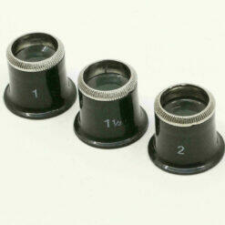 Uhrmacherlupe n, Augenlupe, Juwelier Okular Glaslinse 3er Set 5x 7x 10x Chromrad