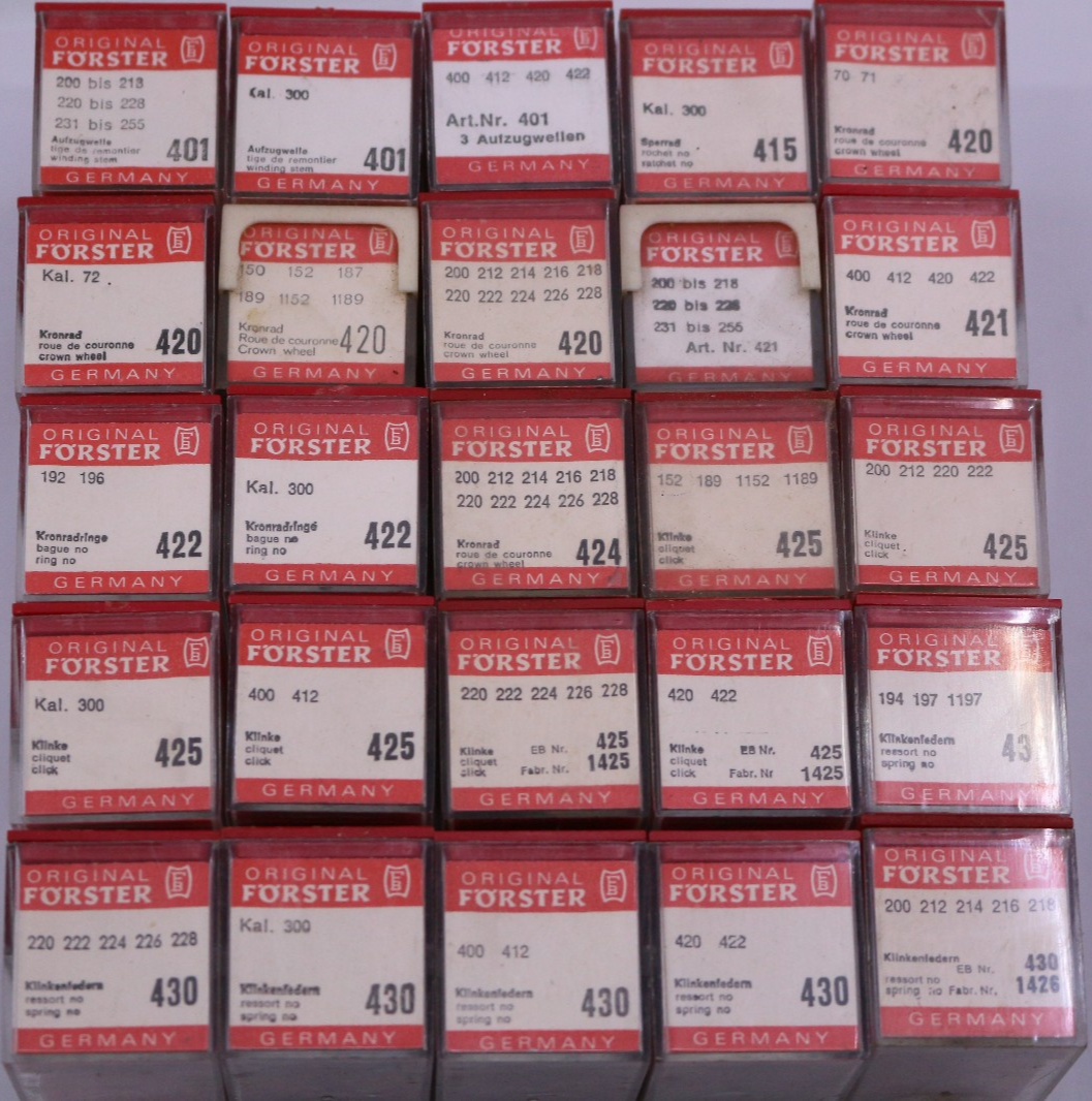 Förster BF Ersatzteile Watch Spare Parts Movement 200 300 400 Stems Springs NEW – Bild 6