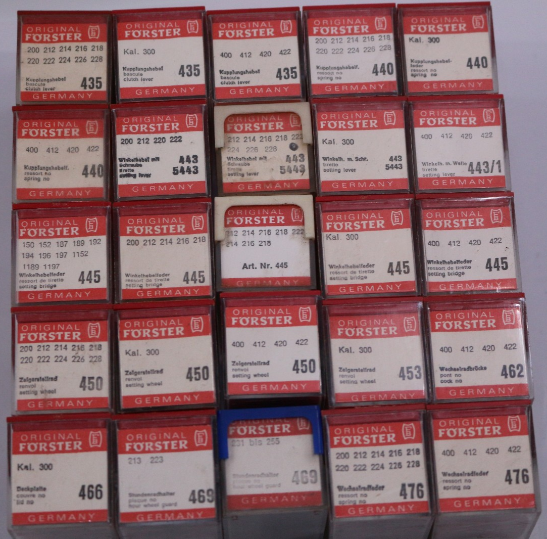 Förster BF Ersatzteile Watch Spare Parts Movement 200 300 400 Stems Springs NEW – Bild 7