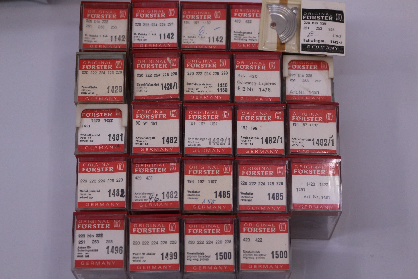 Förster BF Ersatzteile Watch Spare Parts Movement 200 300 400 Stems Springs NEW – Bild 9