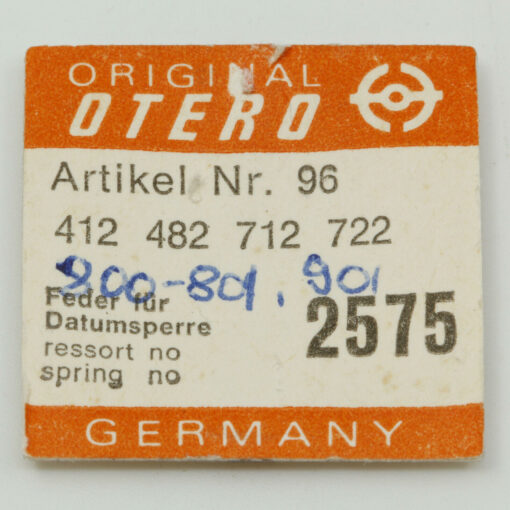 OTERO 412 PART 2575 Feder für Datumsperre, date jumper spring  482 712 722 801