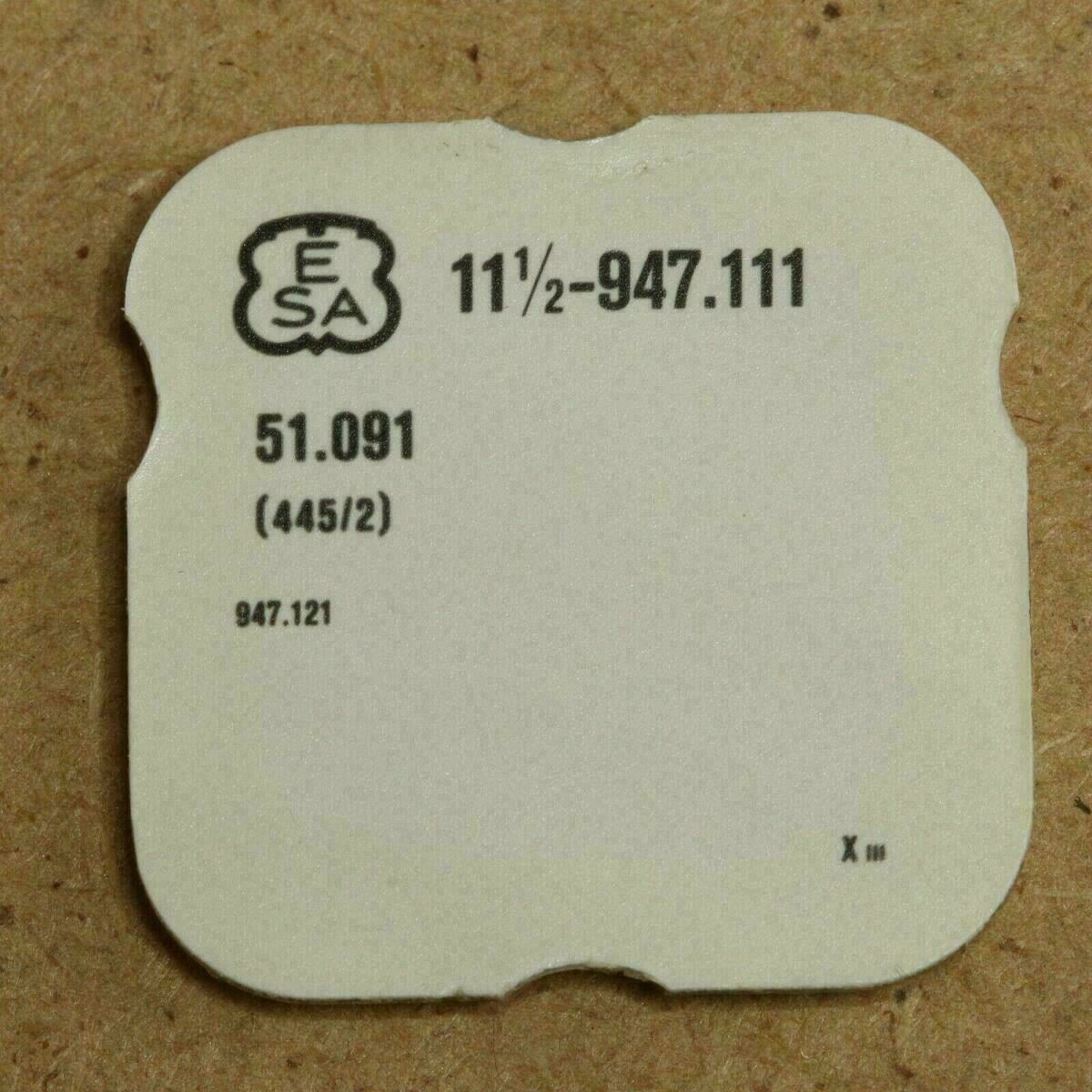 ESA / ETA 947.111 PART 445 /2 Setting Lever Spring, Winkelhebelfeder 947.121 NOS