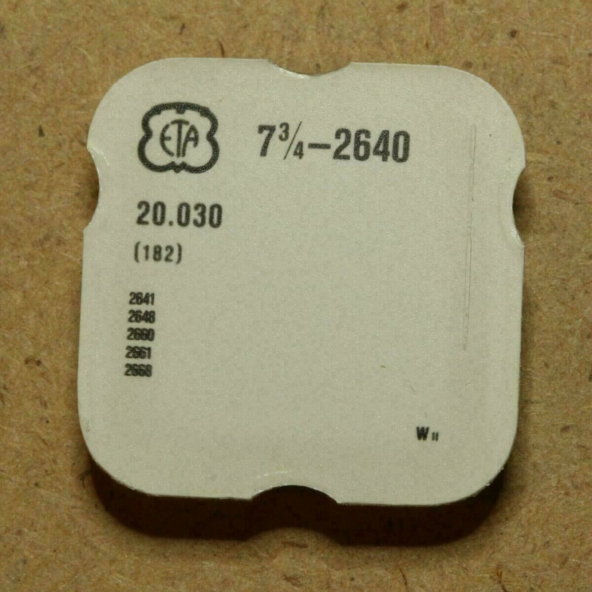 ETA 2640, PART 182, Federhaus m Deckel, Barrel and cover without arbor ETA 2668