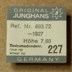 JUNGHANS 693.72 PART 227 Zentrumssekundenrad, sweep second wheel & pinion h.788
