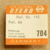 OTERO 64 PART 704, Ankerrad für Deckstein oben , escape wheel, roue d`ancre OTTO