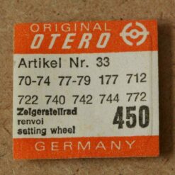 Otero 70 Part 450 Zeigerstellrad, Setting Wheel 70-74 77-79 177 712 722 740 742