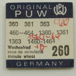 PUW 360 Part 260 Wechselrad, Minute Wheel PUW 460 PUW 560 PUW 1360 PUW 1460 1560