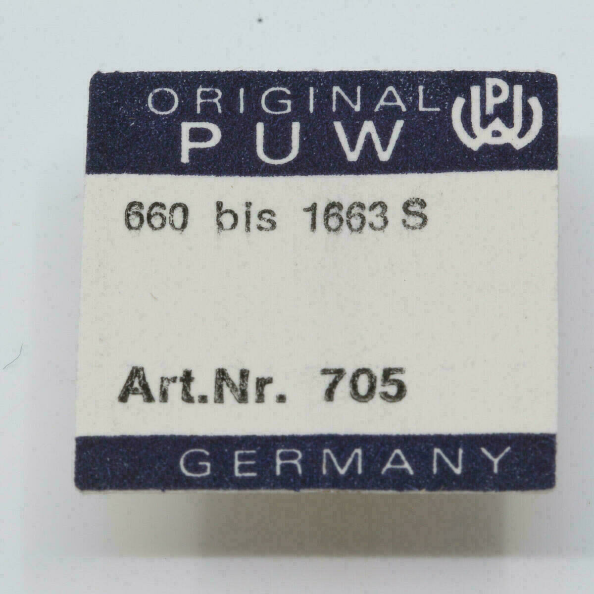PUW 660 - PUW 1663 S, PART 705, Escape Wheel, Ankerrad NOS