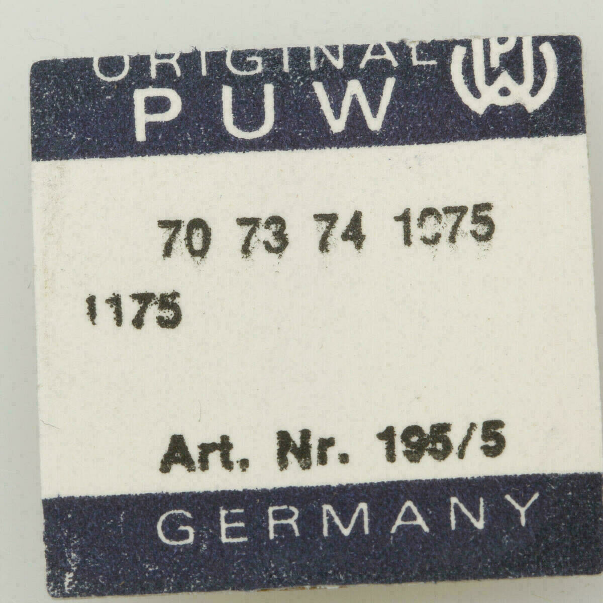 PUW 70 PART 195, Federwelle, Barrel Arbor PUW 73, PUW 74, PUW 1075, PUW 1175
