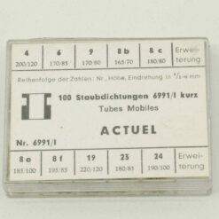 Staubdichtungen für Armbanduhren, Taschenuhren.  100 Stück 6991/1 kurz #25