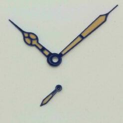 Watch hands ETA 6497 6498 12,5/17/5 for Pilot Watches Superluminova painted blue