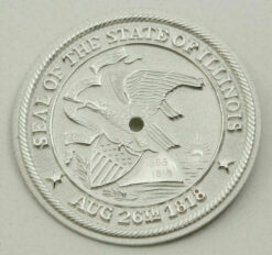 2x Dial for Quartz Movements Ø 28.00mm SEAL OF THE STATE ILLINOIS #108