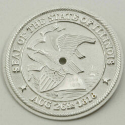 2x Dial for Quartz Movements Ø 28.00mm SEAL OF THE STATE ILLINOIS #108