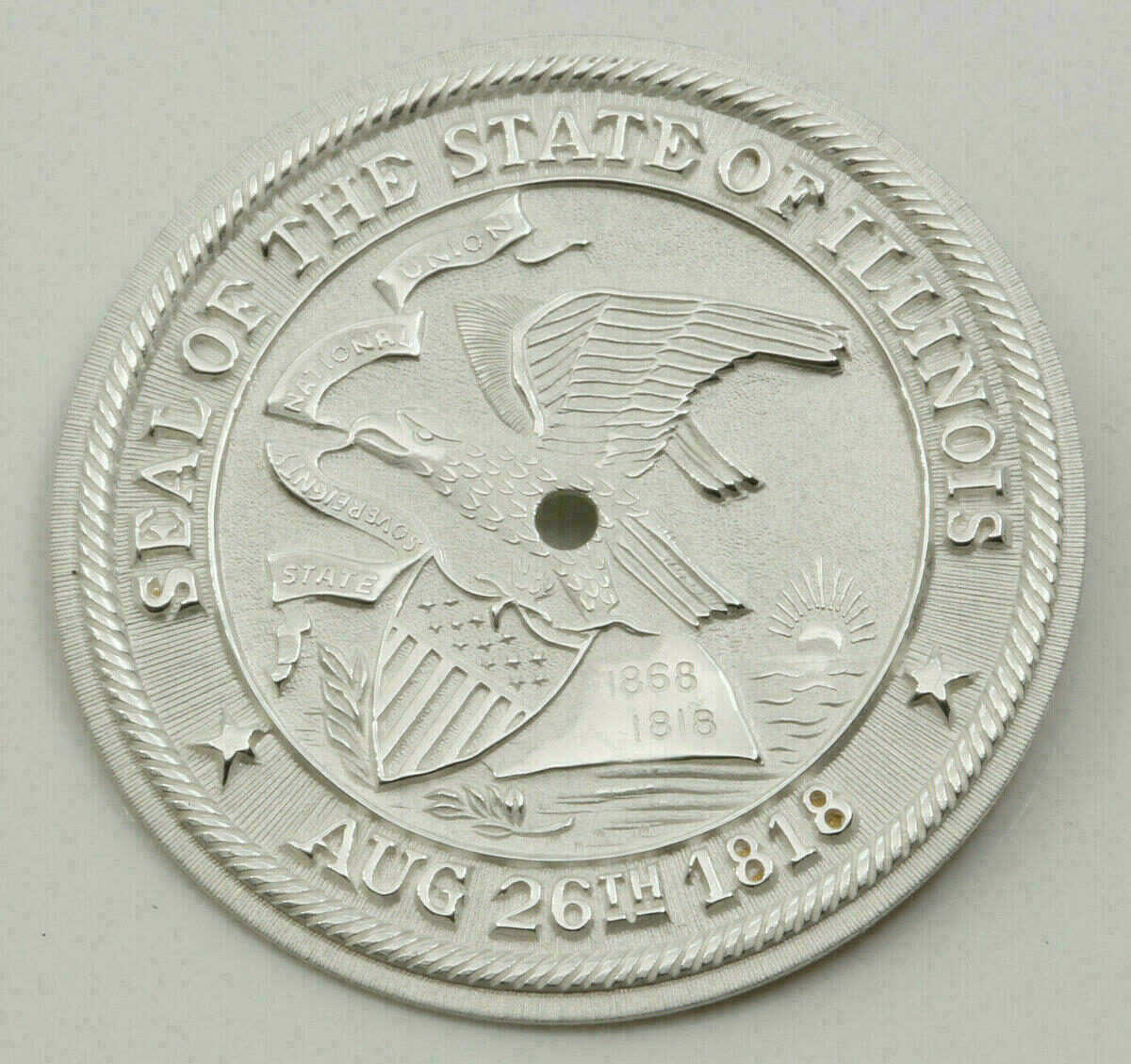 2x Dial for Quartz Movements Ø 28.00mm SEAL OF THE STATE ILLINOIS #108