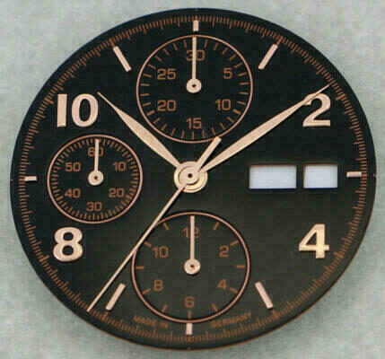 Dial and Hands Set for ETA Valjoux 7750 Chronograph 2 variants 30.8 mm Cadran