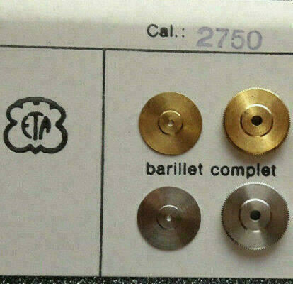 ETA 2750 PART 182 Barrel & Cover ETA 2752 2758 2763 2764 2768 2769 2770 2790