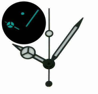 Alternative view of MERCEDES WATCH HANDS ETA 2824-2  2836-2 SW220 8/12/12,5 Black Gold Silver BGW9