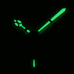 Alternative view of Zeiger für ETA 6497 6498 12,5/17/5mm / Hands Superluminova AIGUILLES PVD BLACK