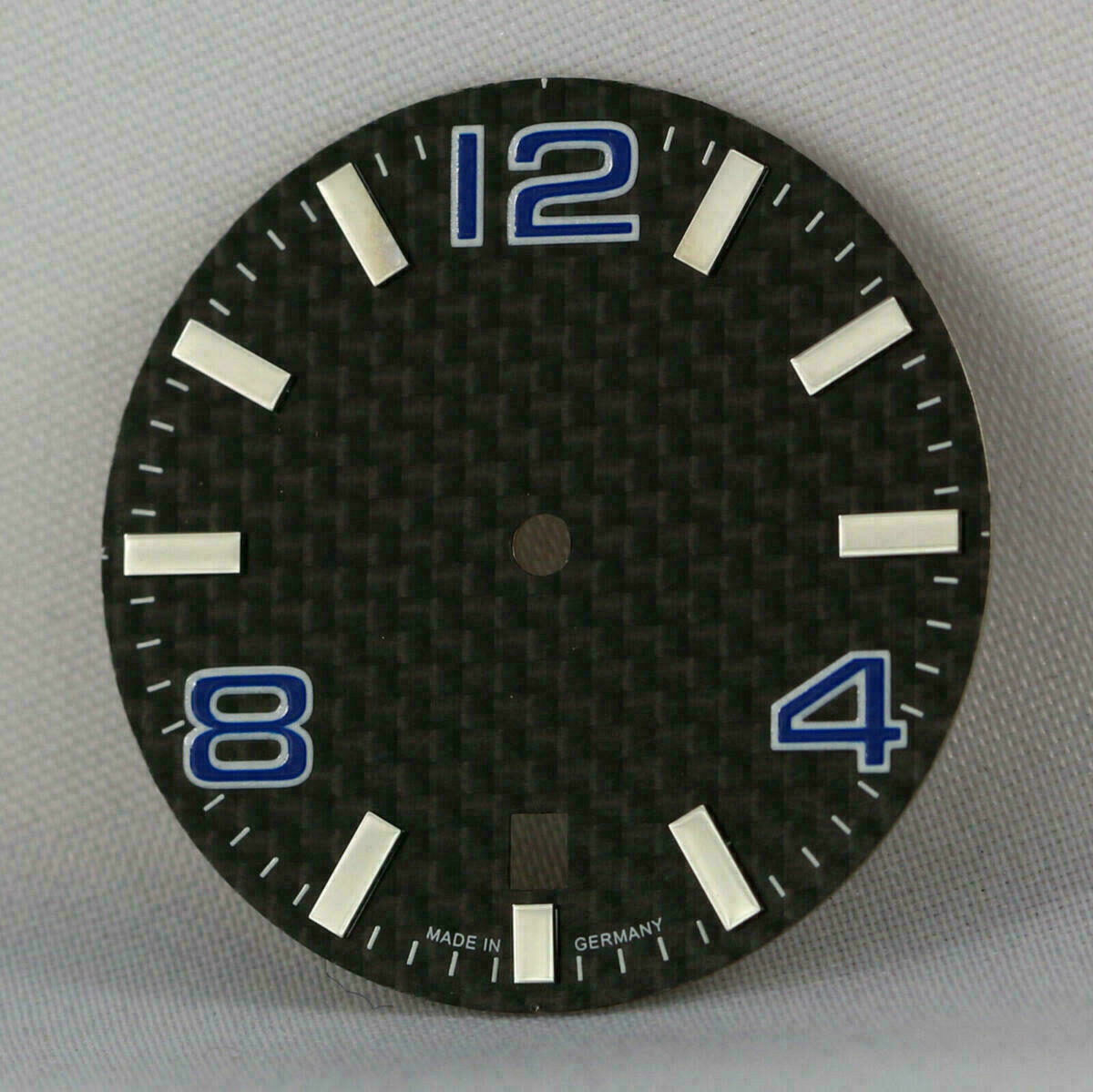 CARBON Dial for Eta 2824-2 Automatic Movement 30.8 mm Cadran Esfera BLUE