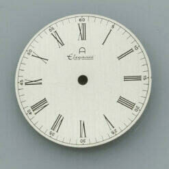Dial for DUROWE 7420 Movement Ø 30,7mm Cadran Esfera NOS 70's Silver