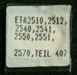 ETA 2510, Part 407 Schiebetrieb, clutch wheel ETA 2512, 2540 2541 2550 2570 2551
