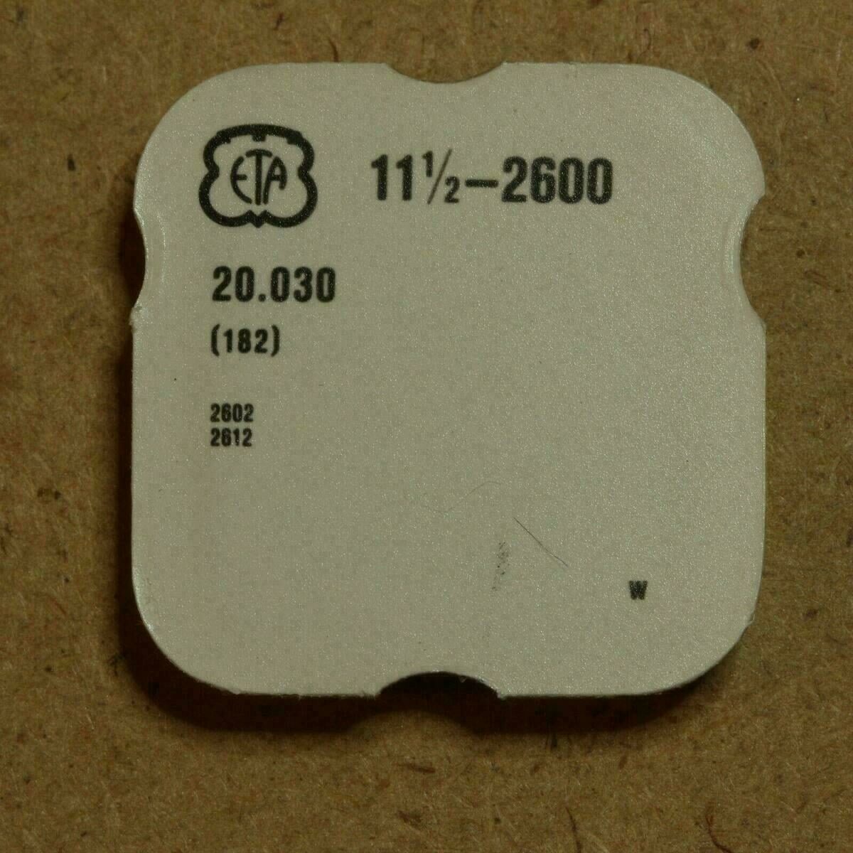 ETA 2600, PART 182, Federhaus m Deckel, Barrel and cover without arbor ETA 2602