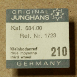 JUNGHANS 684.00 PART 210, Kleinbodenrad, third wheel and pinion, roue moyenne