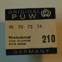 PUW 49 PART 210, Kleinbodenrad, Third wheel & pinion, PUW 70, PUW 73, PUW 74 NOS