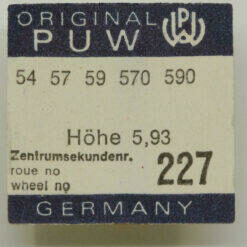 PUW 54 PART 227, Zentrumssekundenrad, sweep second wheel, PUW 57, PUW 59 570 590