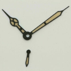 Zeiger f ETA 6497 6498 12,5/17/5mm / Hands Superluminova AIGUILLES painted BLACK