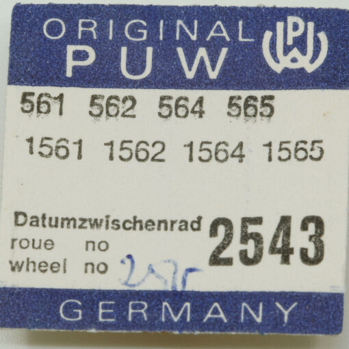 PUW 561 Part 2543 Datum-Zwischenrad, Intermediate date wheel, PUW 562 - 1565 – Bild 4