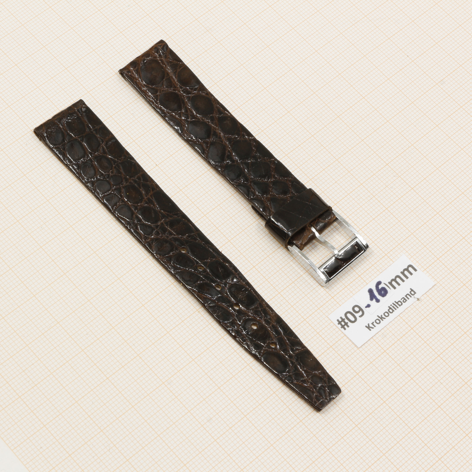 Uhrenarmband Uhrband Krokodilband Echt Kroko 14 16mm Vintage Alligator Strap – Bild 20