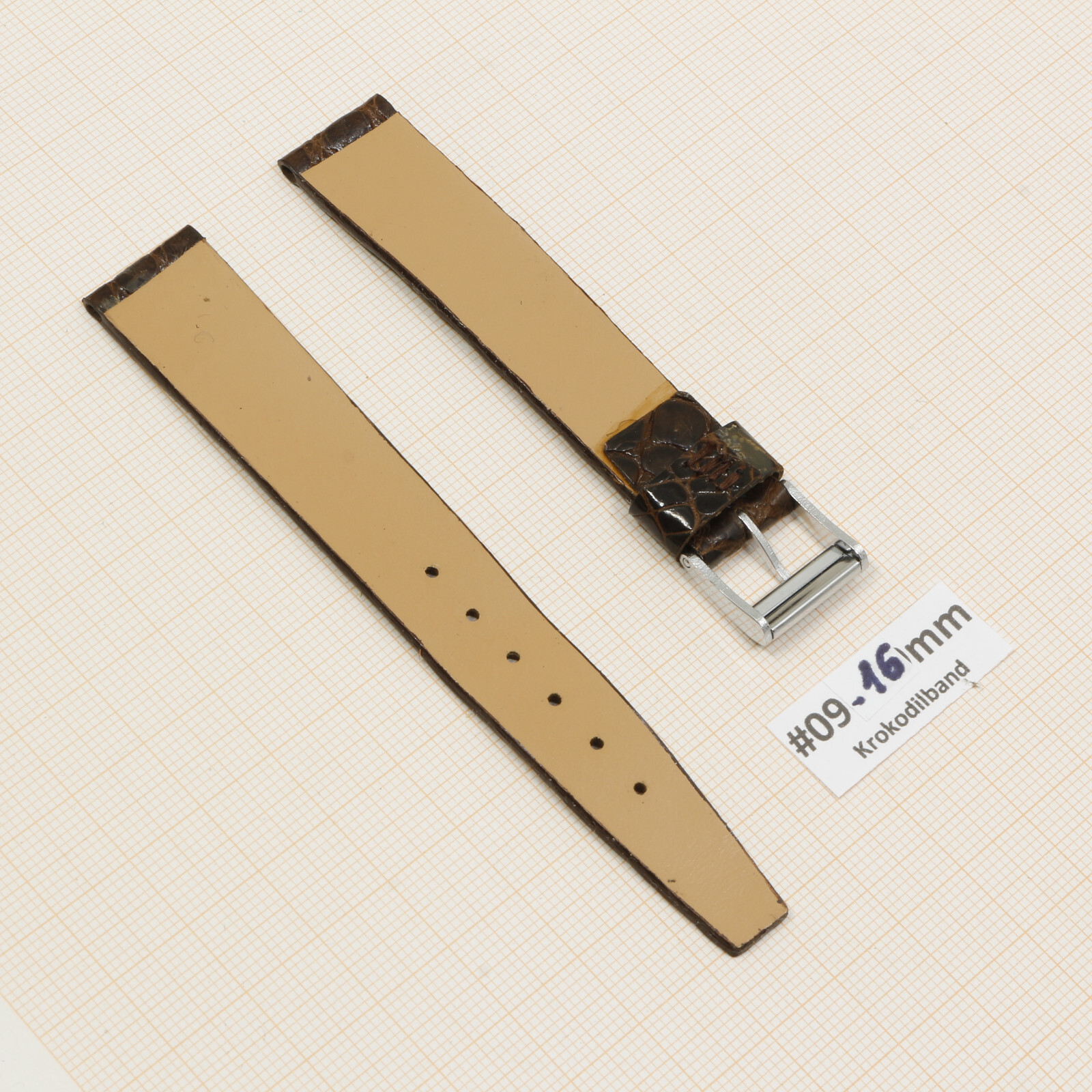 Uhrenarmband Uhrband Krokodilband Echt Kroko 14 16mm Vintage Alligator Strap – Bild 21