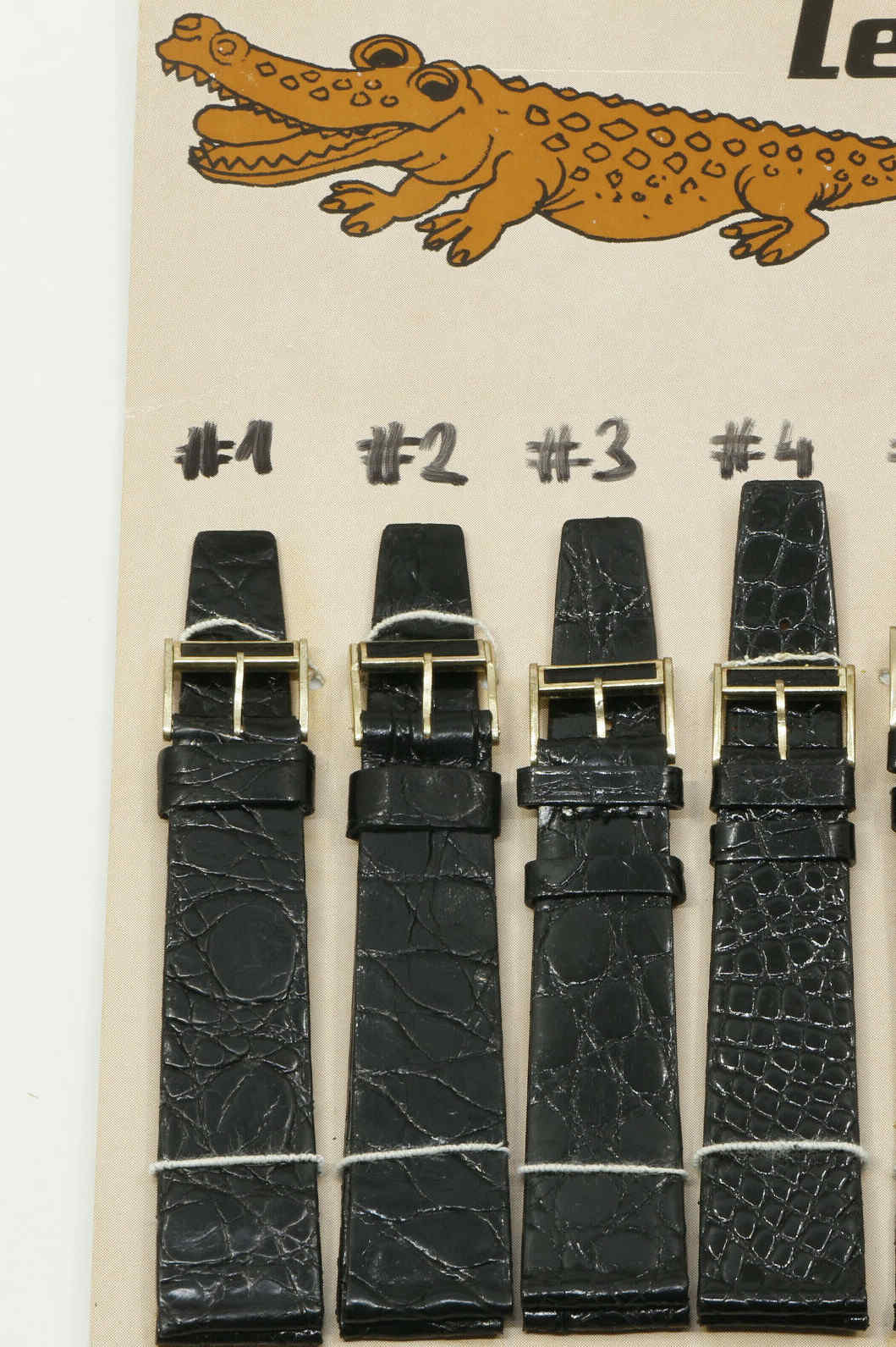 Uhrenarmband Uhrband Krokodilband Echt Kroko 14 16mm Vintage Alligator Strap