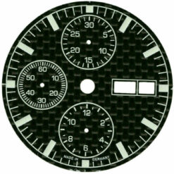 Carbon Zifferblatt für ETA VALJOUX 7750 / Carbon Watch Dial Cadran Esfera 30.8mm