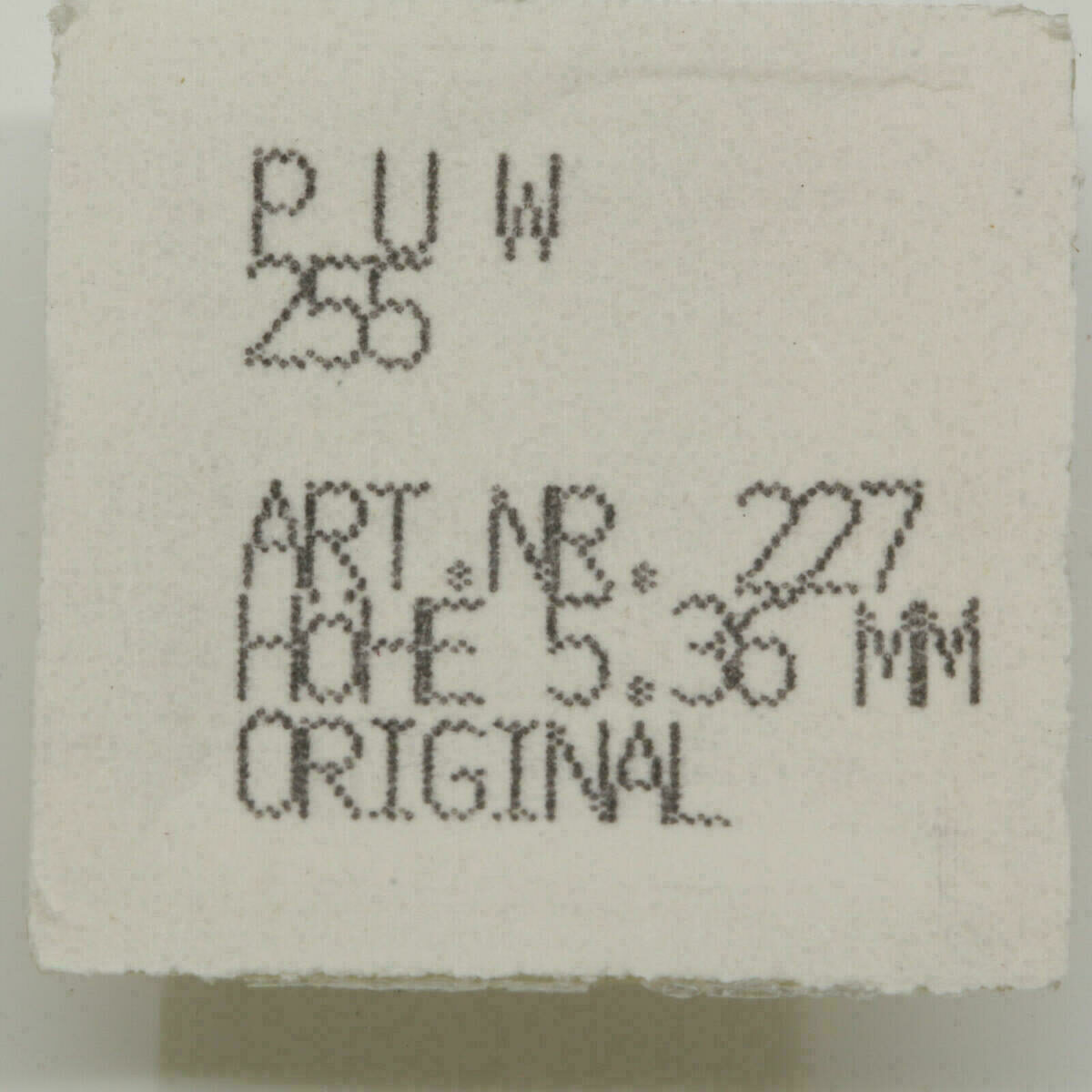 PUW 255 PART 227, Zentrumssekundenrad, sweep second wheel, PUW 2550, 256, 2560