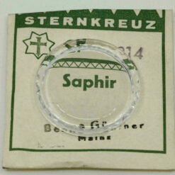 Uhrenglas Sternkreuz CP Safir Imitation für Armbanduhren - flach - 110 - 314